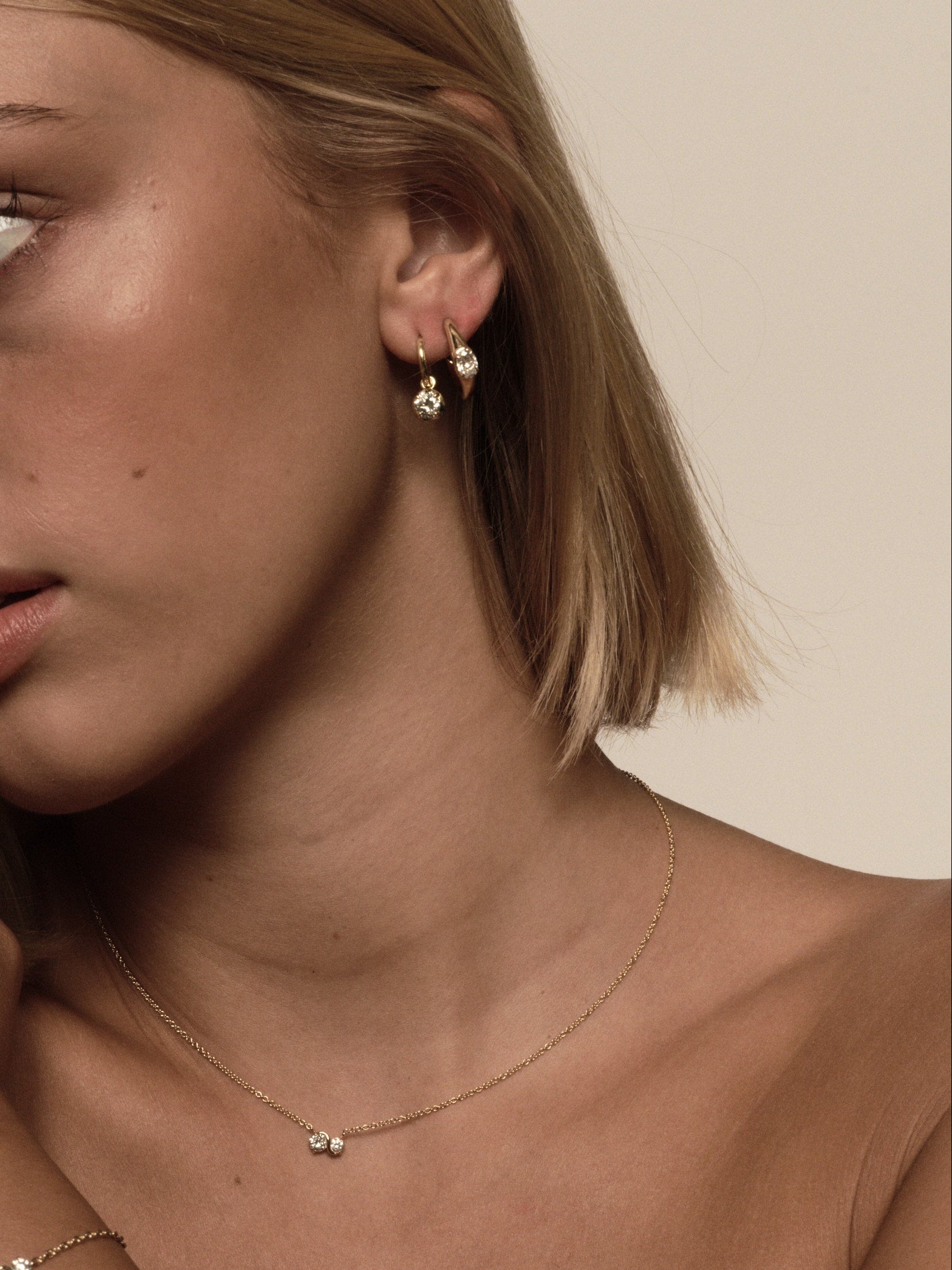 Zenith Diamond Hoops