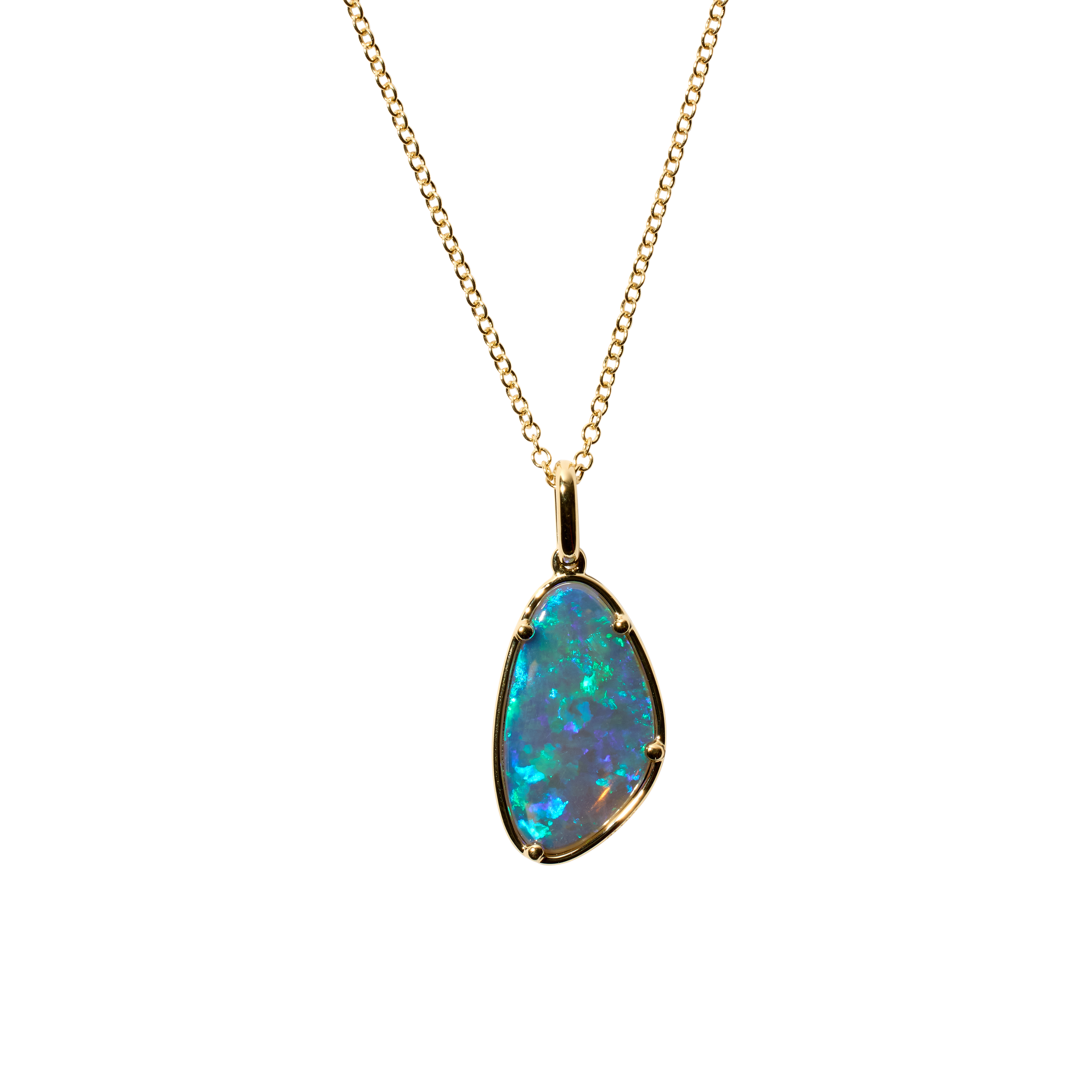 Shift Necklace with Freeform Opal No. 3