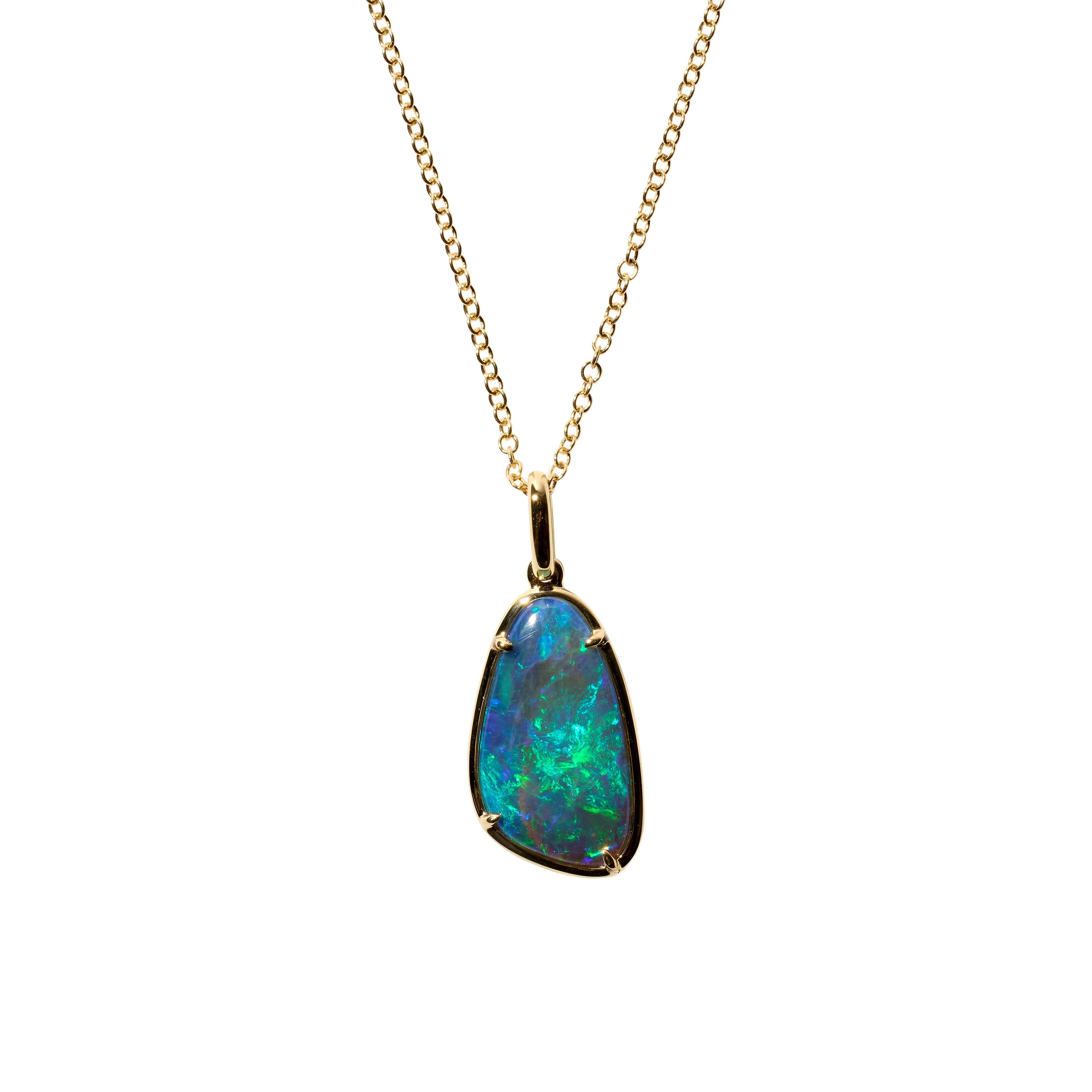 Shift Necklace with freeform opal No 2.