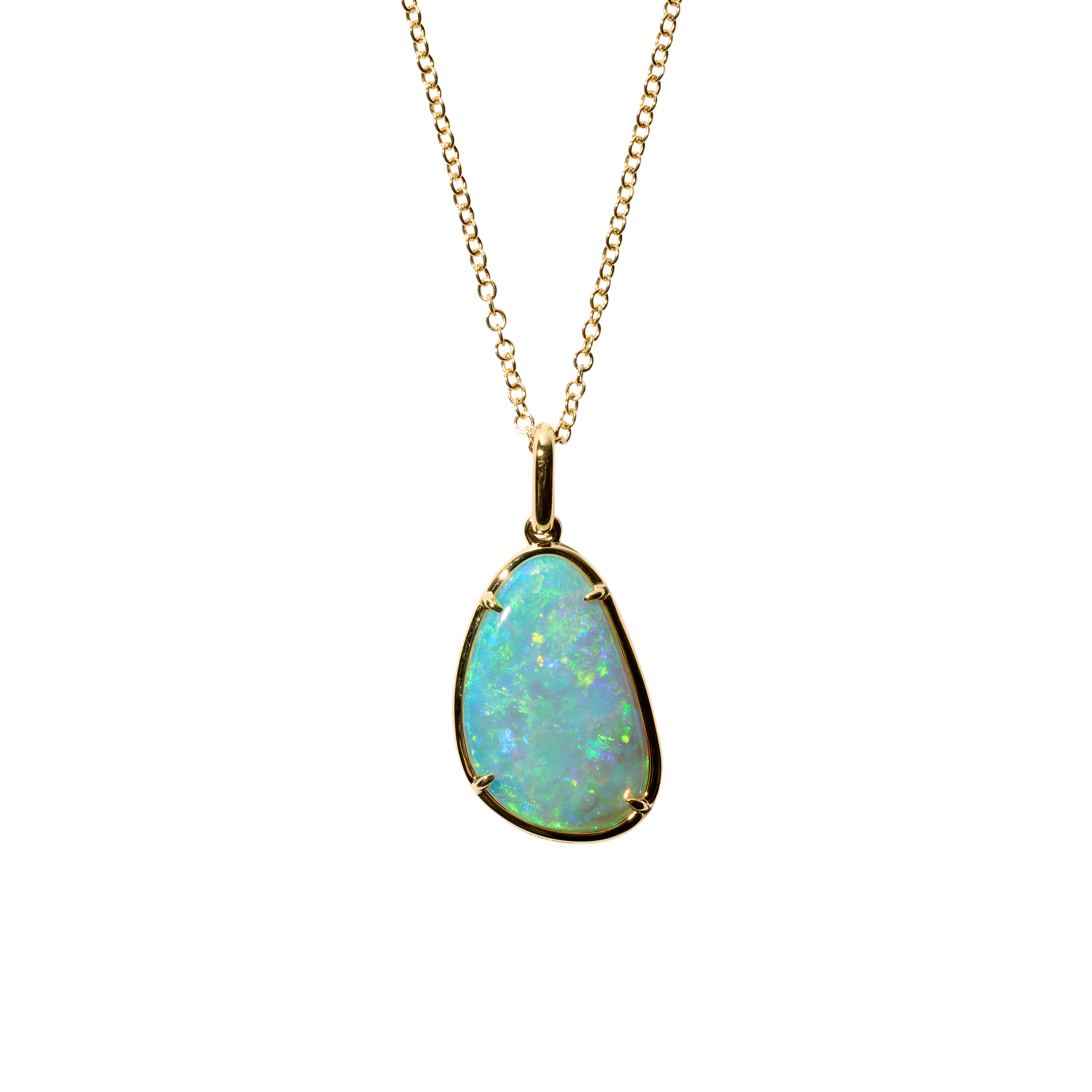 Shift Necklace with freeform opal No 1.