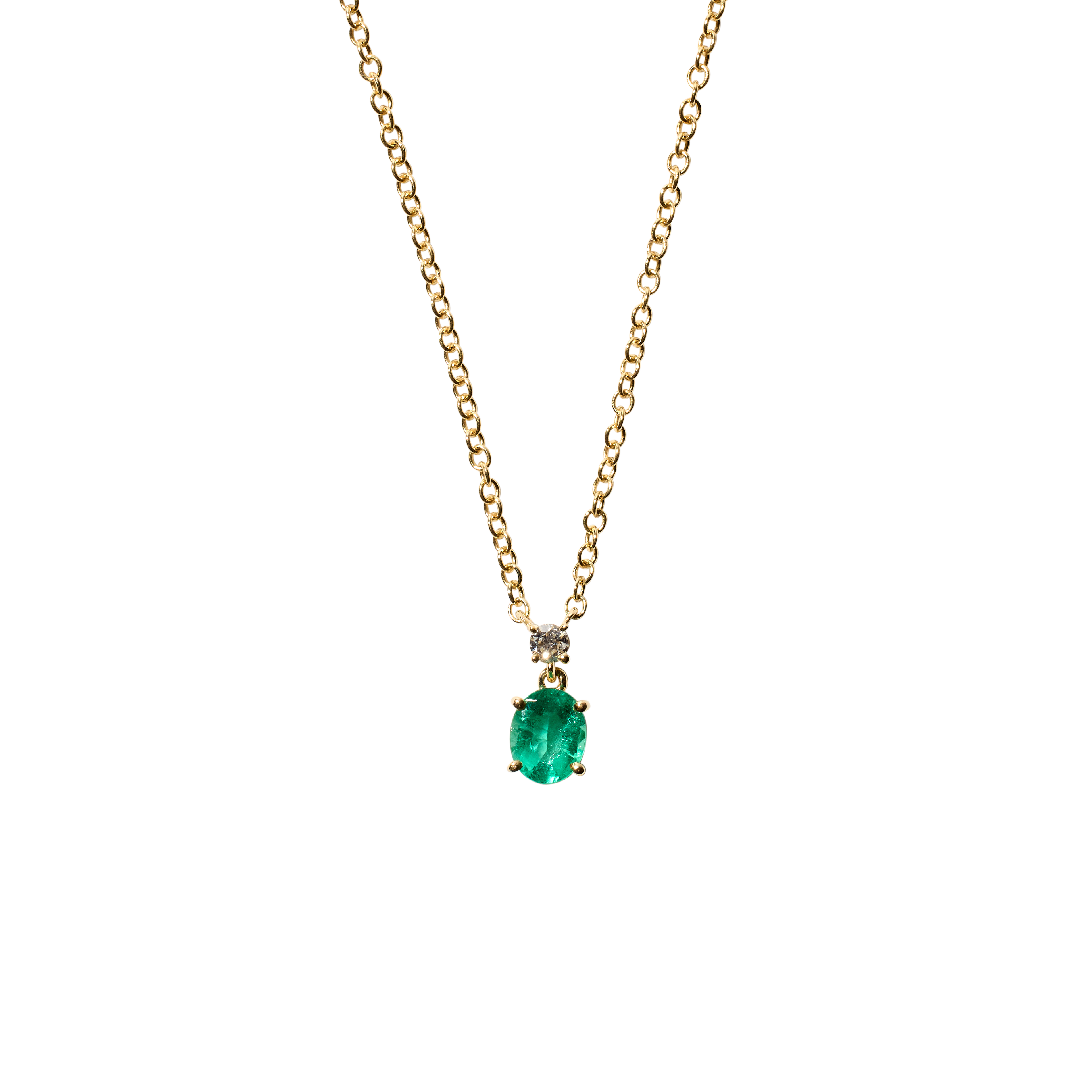 Jardin Emerald and Diamond Necklace