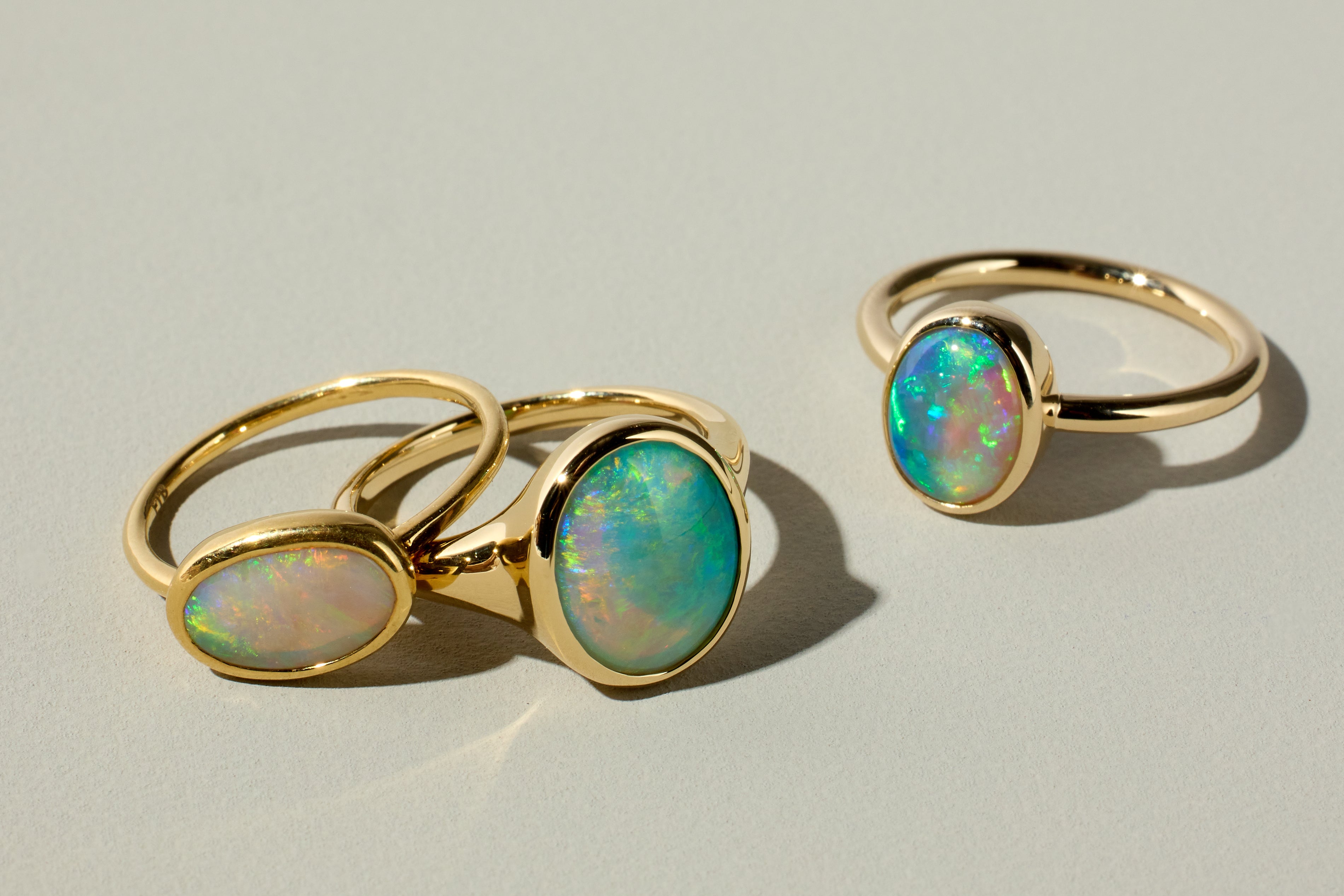 Light / Form Ring with Oval Opal No 1.