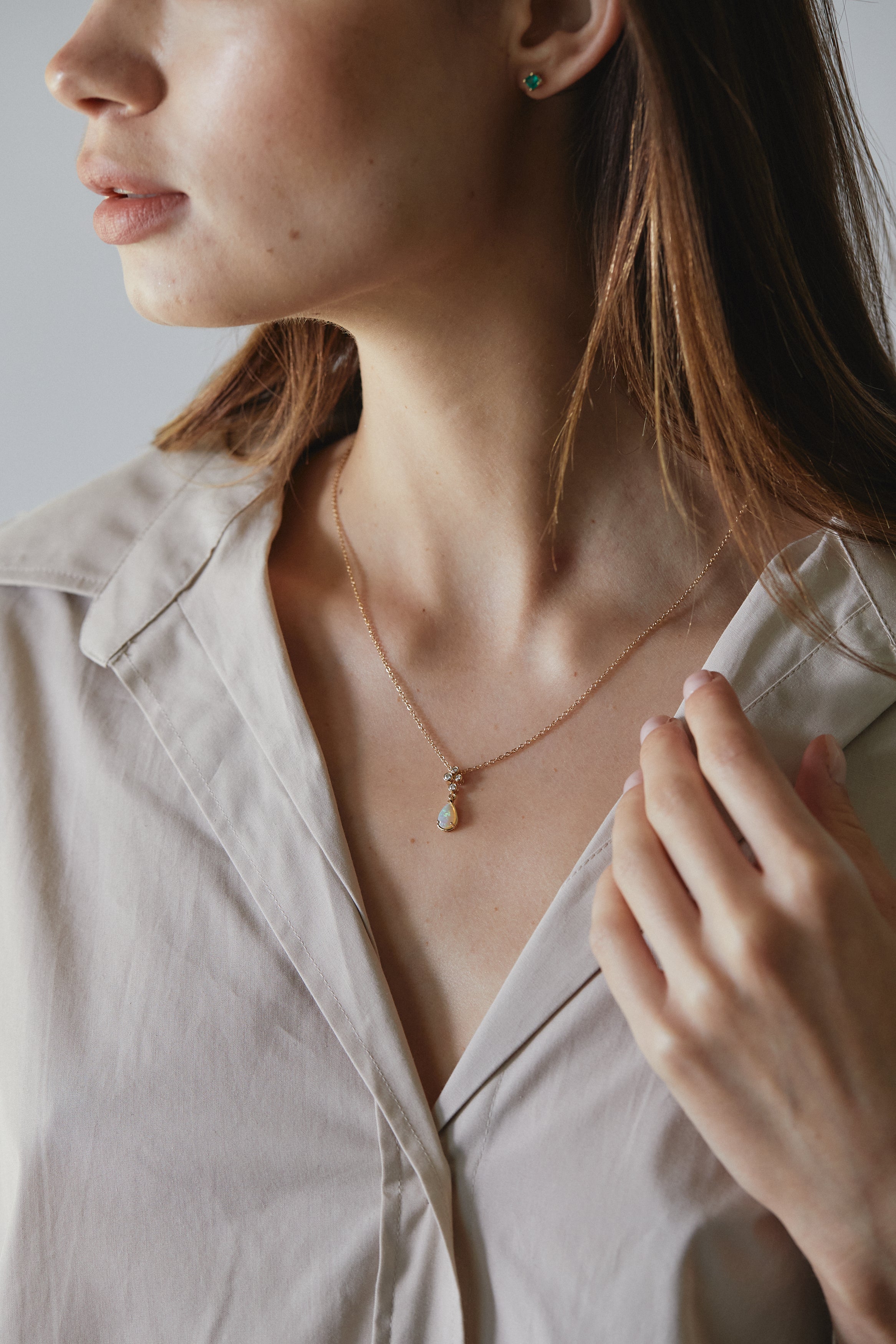 Water Drop Diamond Necklace
