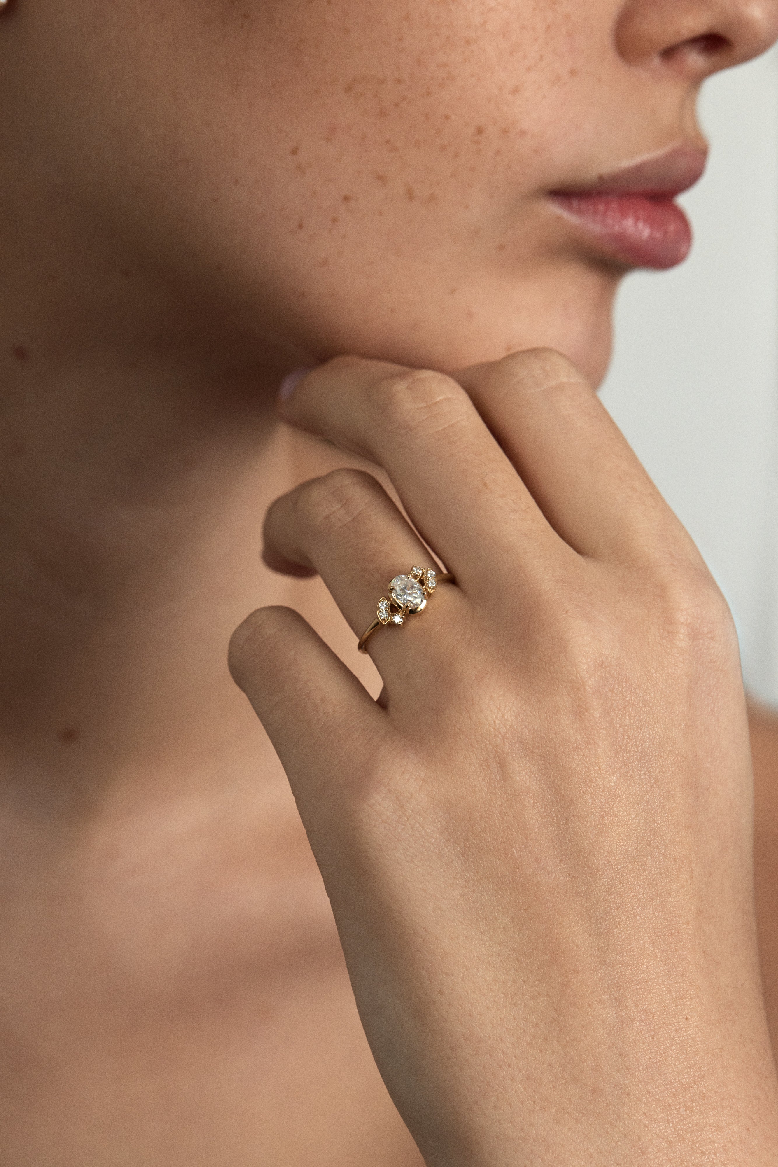 Nova Diamond Cluster Ring