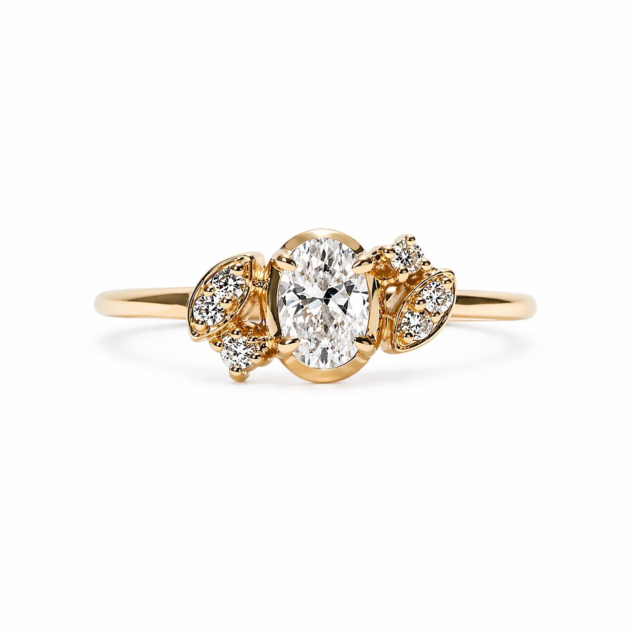 Nova Diamond Cluster Ring