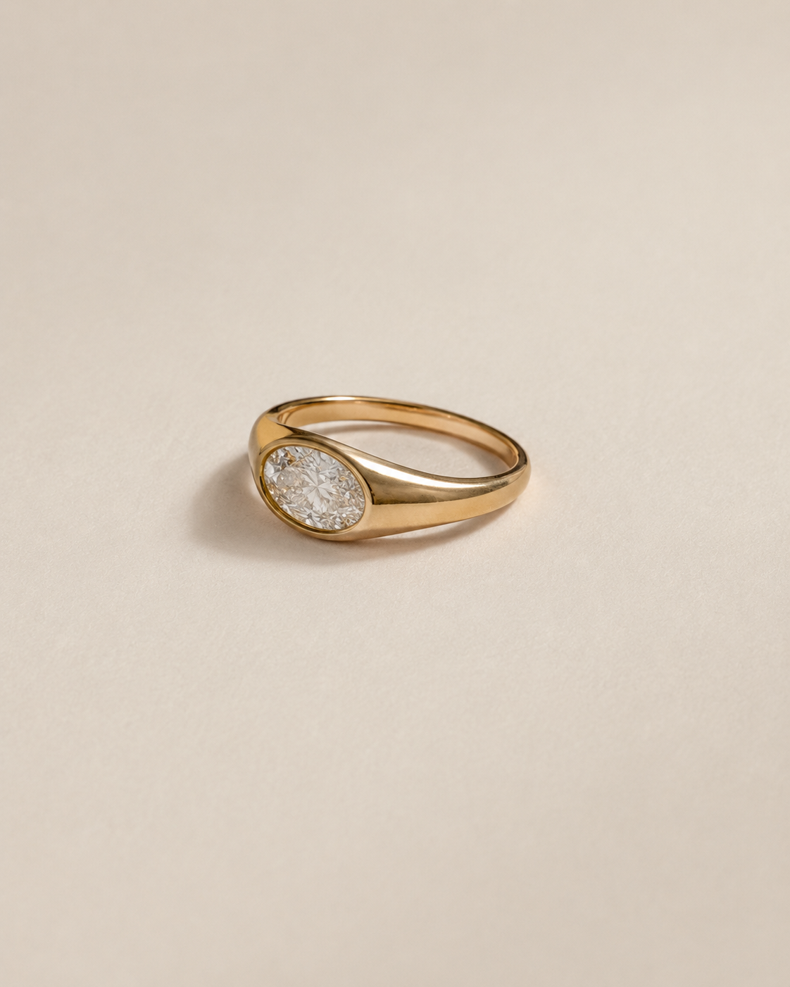 Relic Oval Diamond Ring
