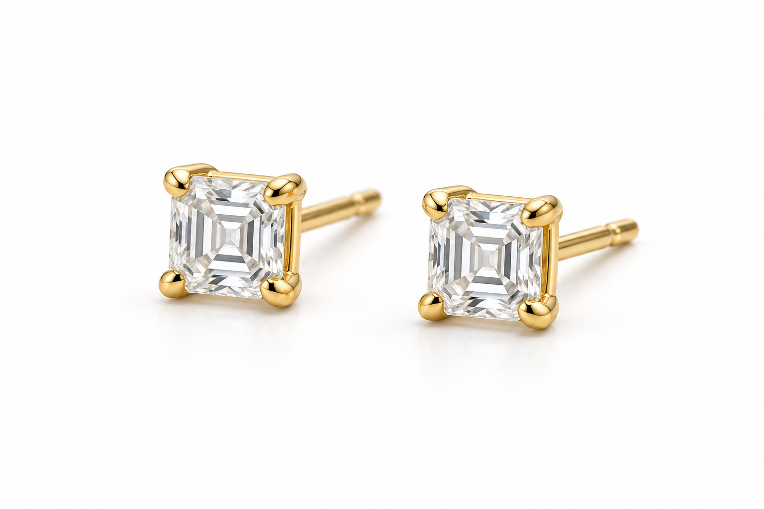 Solitaire Natural Diamond Studs