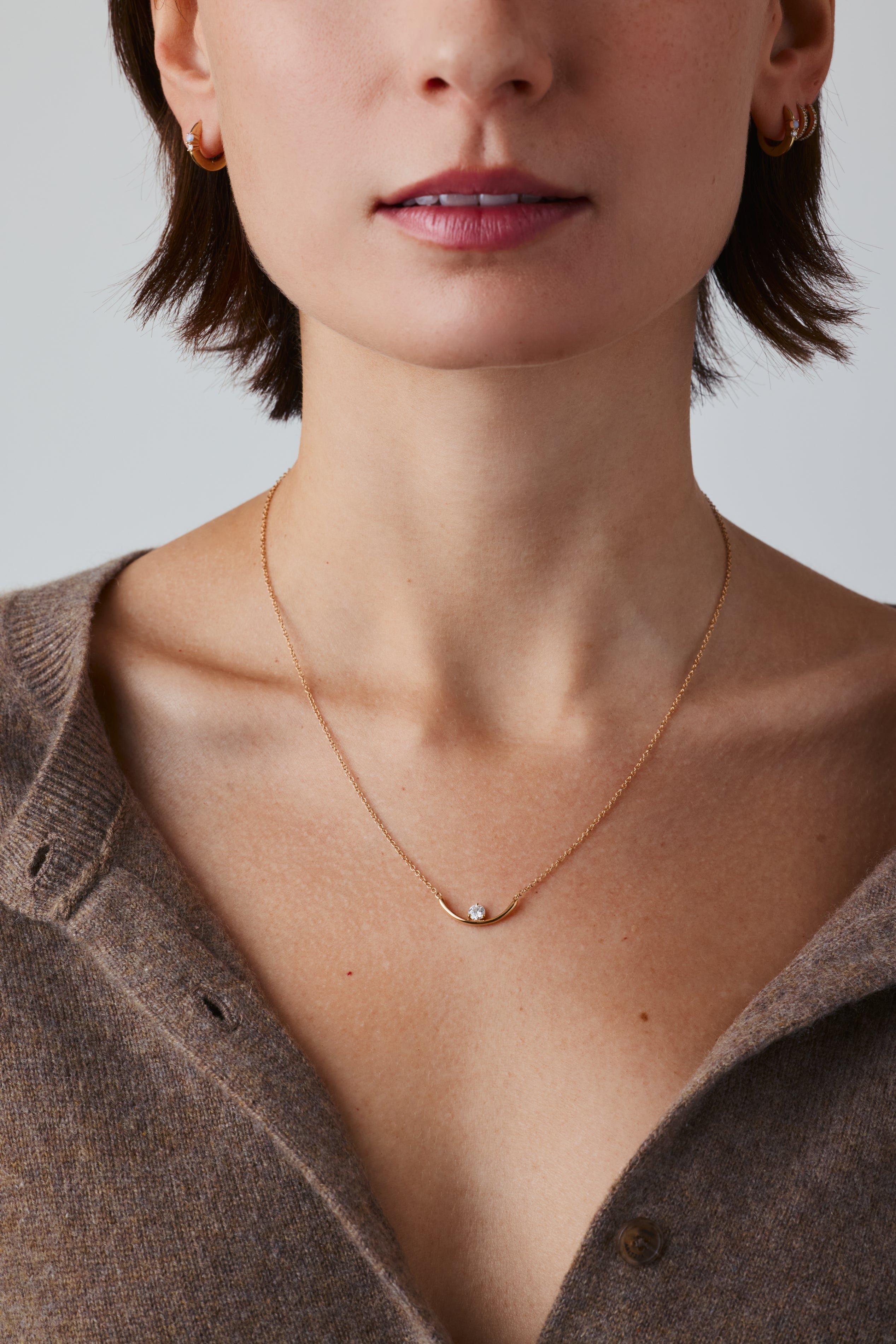 Half Light Diamond Necklace