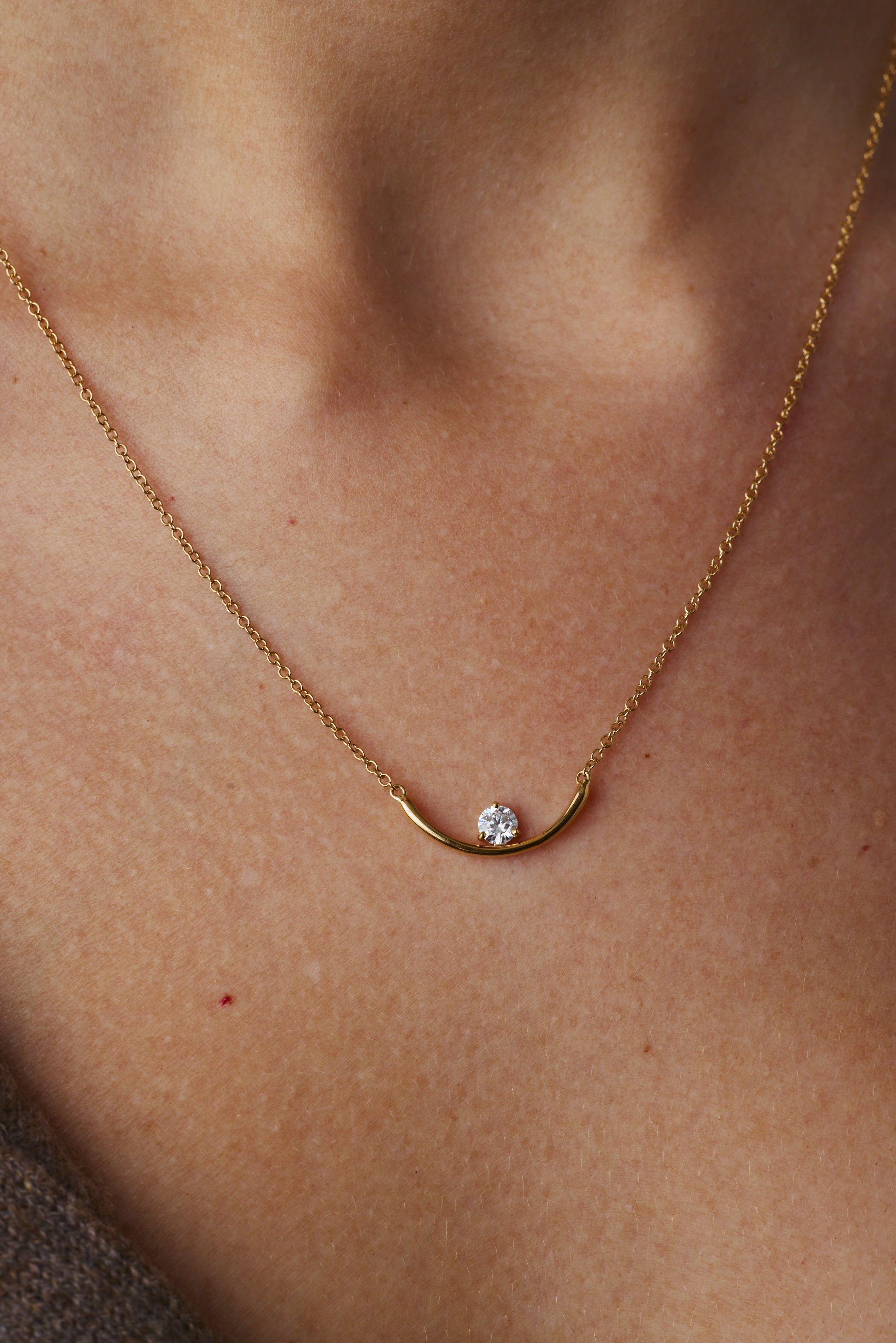 Half Light Diamond Necklace