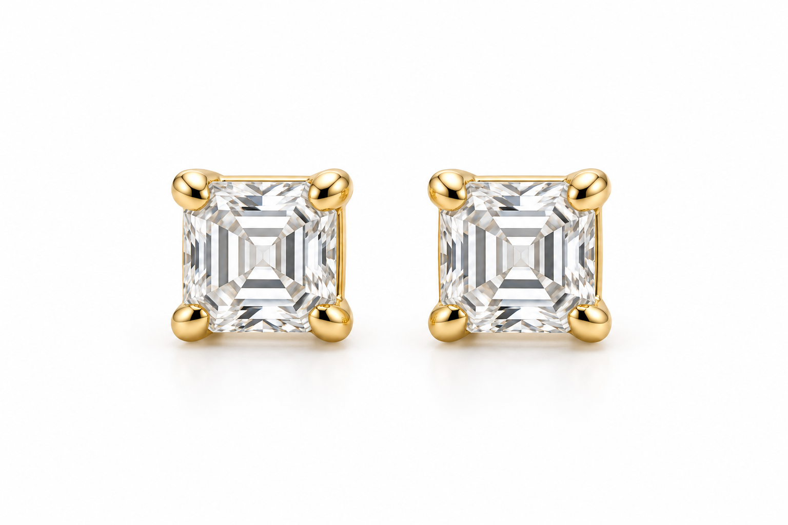 Solitaire Natural Diamond Studs