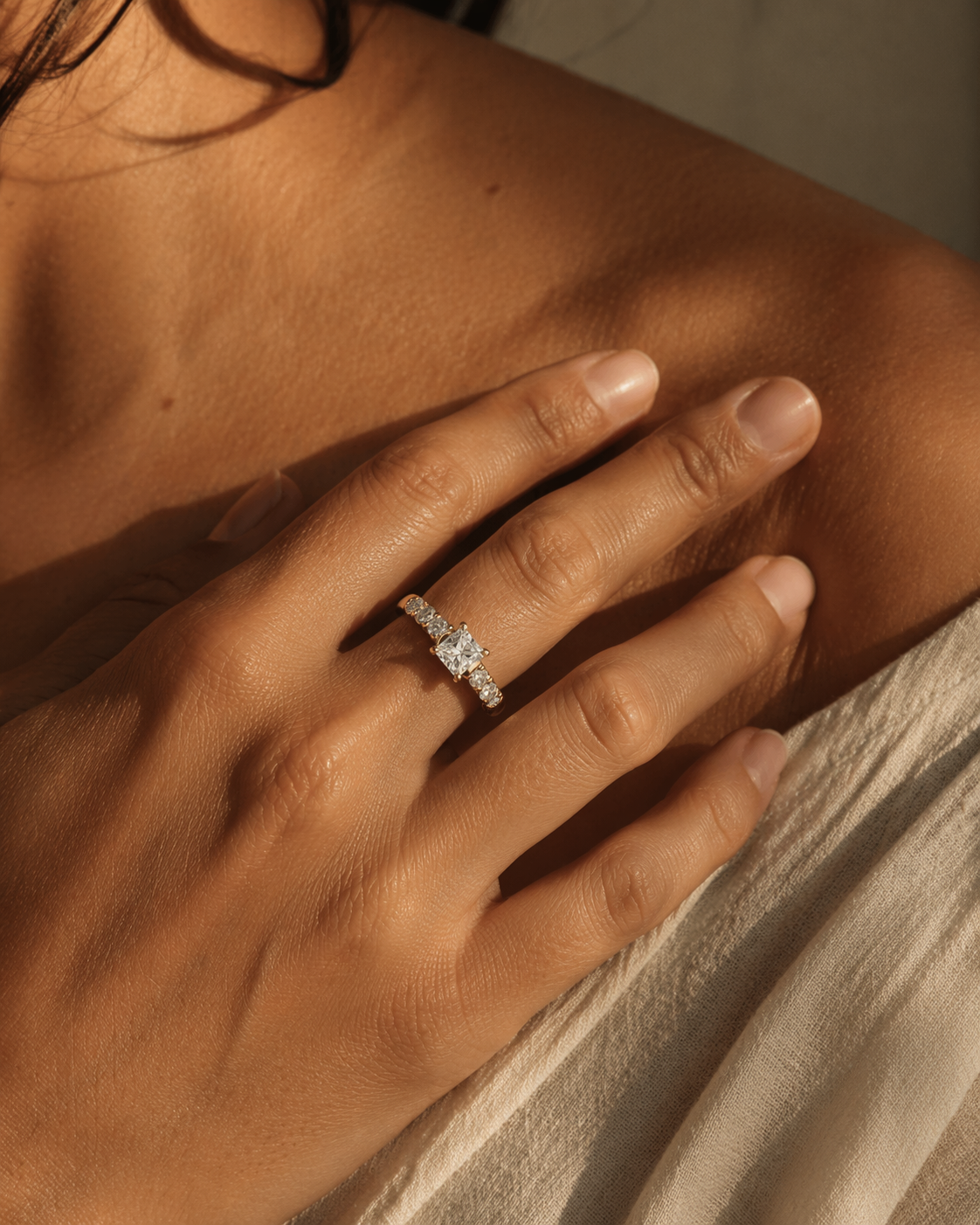 Diamond Centre French Pavé Ring