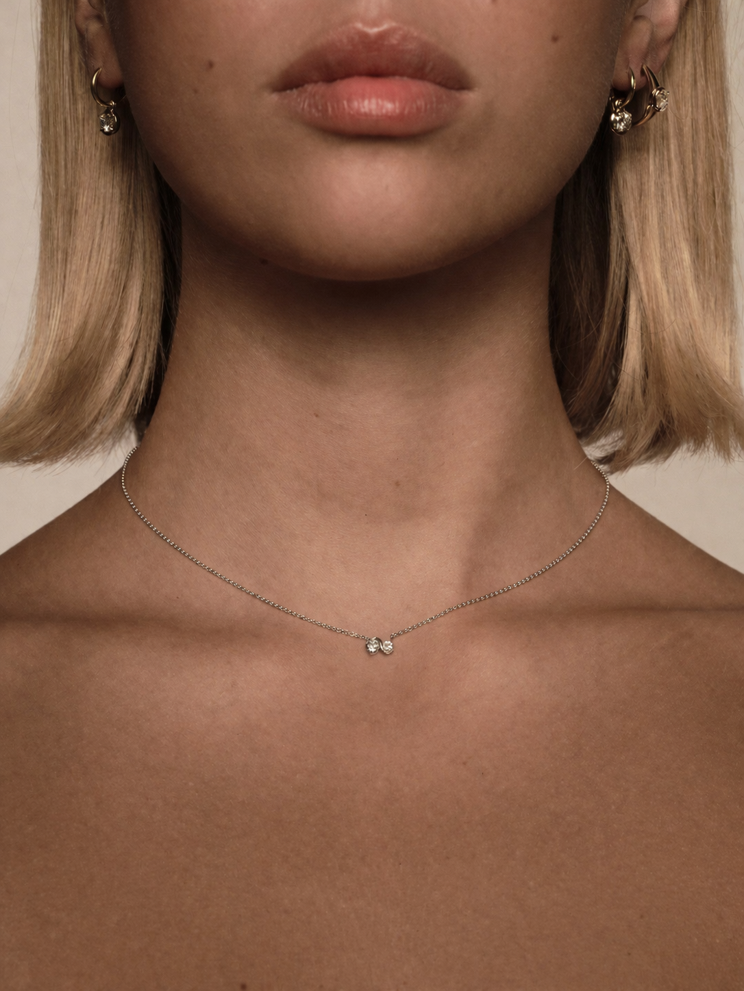 Infinite Diamond Necklace White Gold