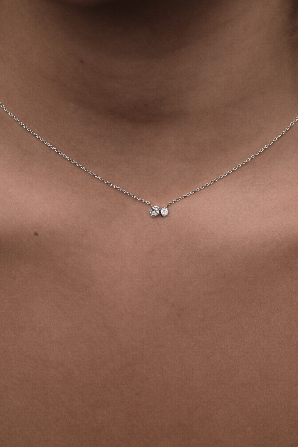 Infinite Diamond Necklace White Gold