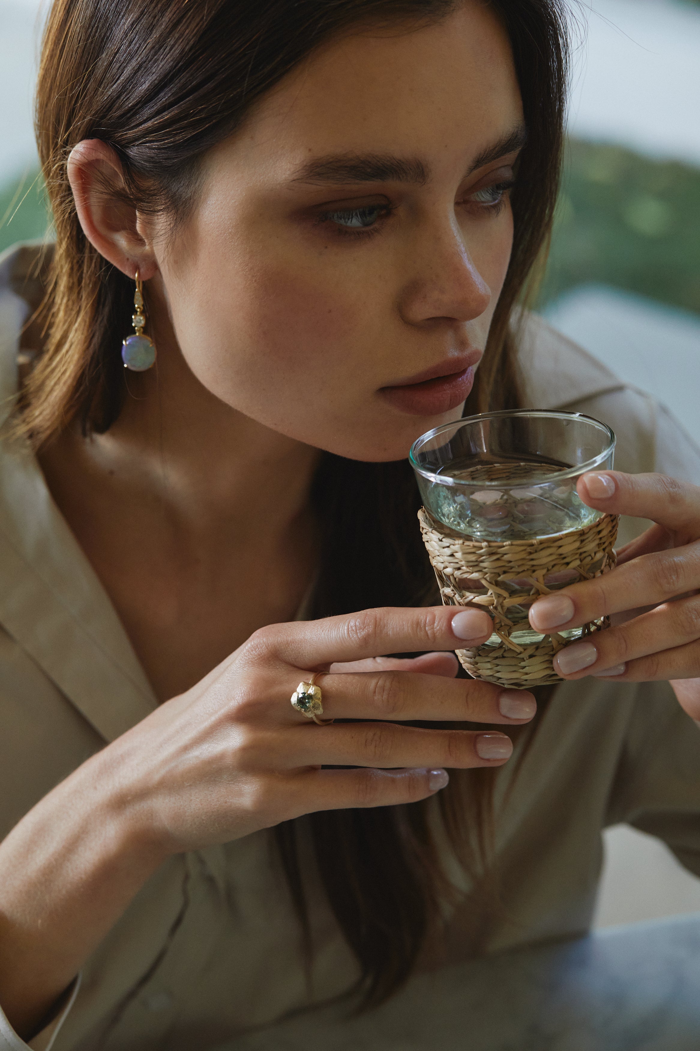 Sapphire Fleur Ring